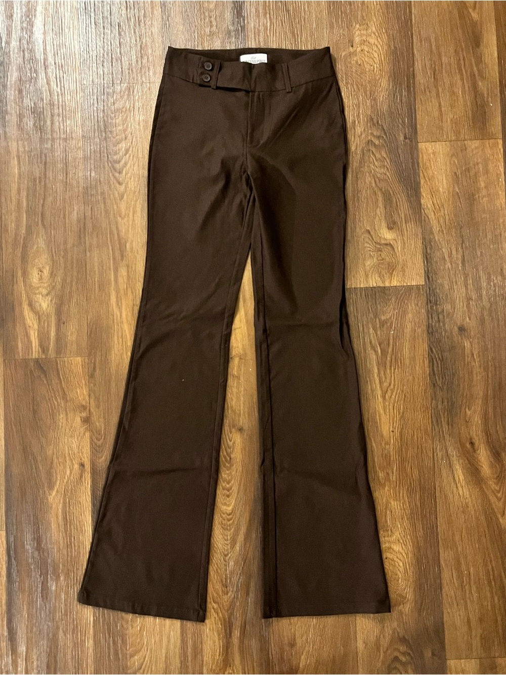 Princess Polly Kinkirk Flared Pants Chocolate Size 4 Tall
